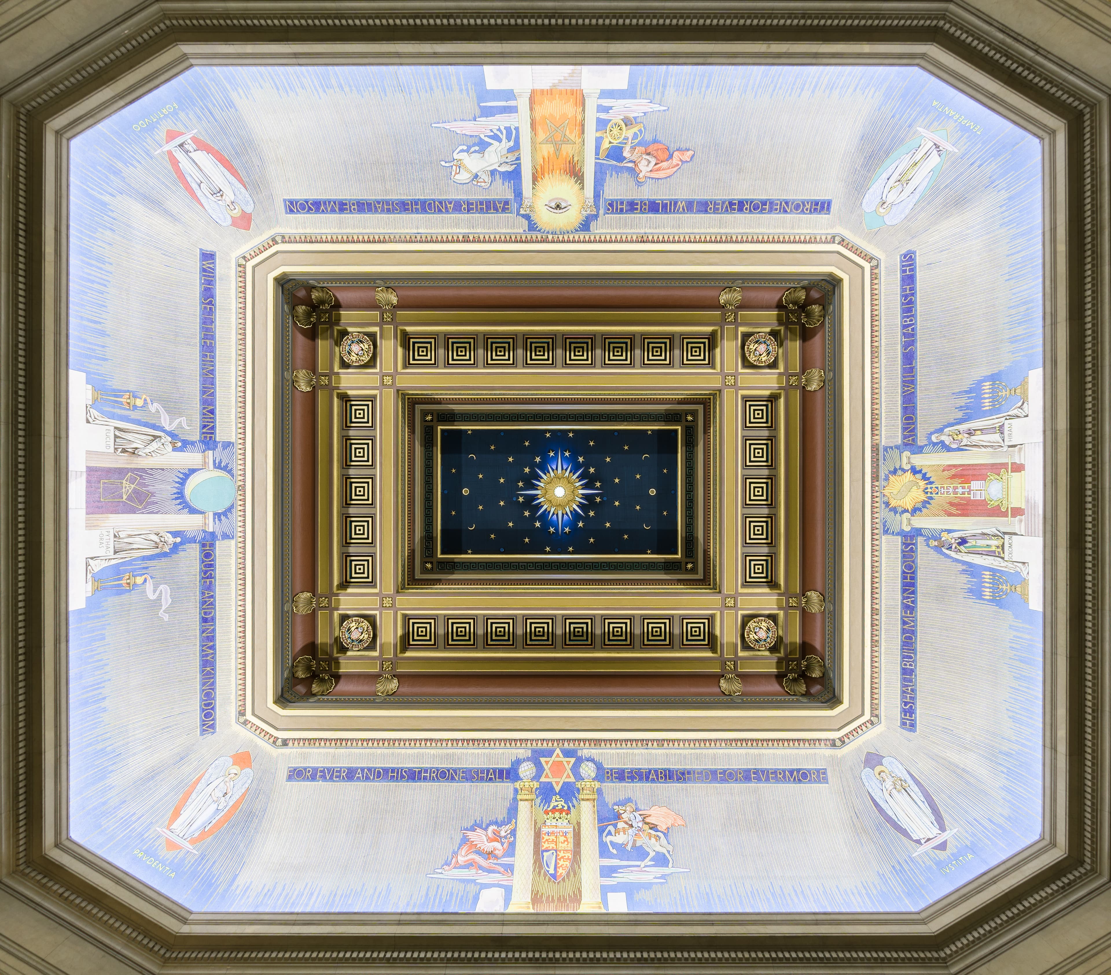 Grand Temple Freemasons Hall London Ceiling